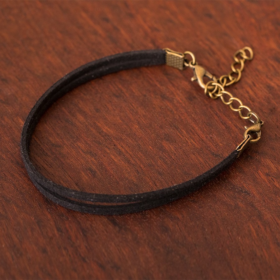 Armband Schwarz Armkette Holzschmuck aus Naturholz