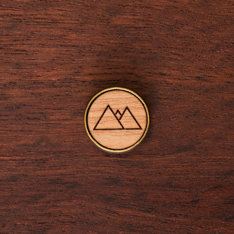 Berge Geometrie Armkette Holzschmuck aus Naturholz