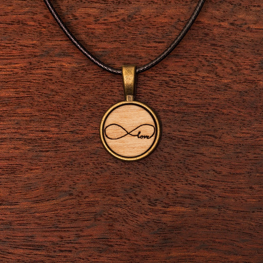 Endless Love Kette Holzschmuck aus Naturholz