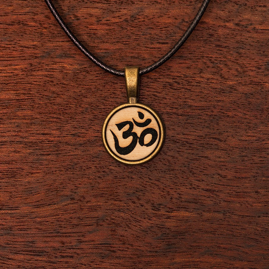 Om Kette Holzschmuck aus Naturholz