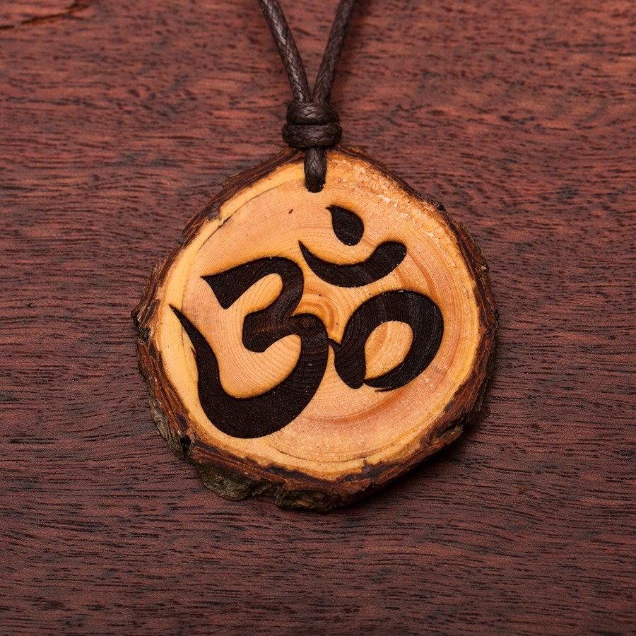Om Kette Holzschmuck aus Naturholz