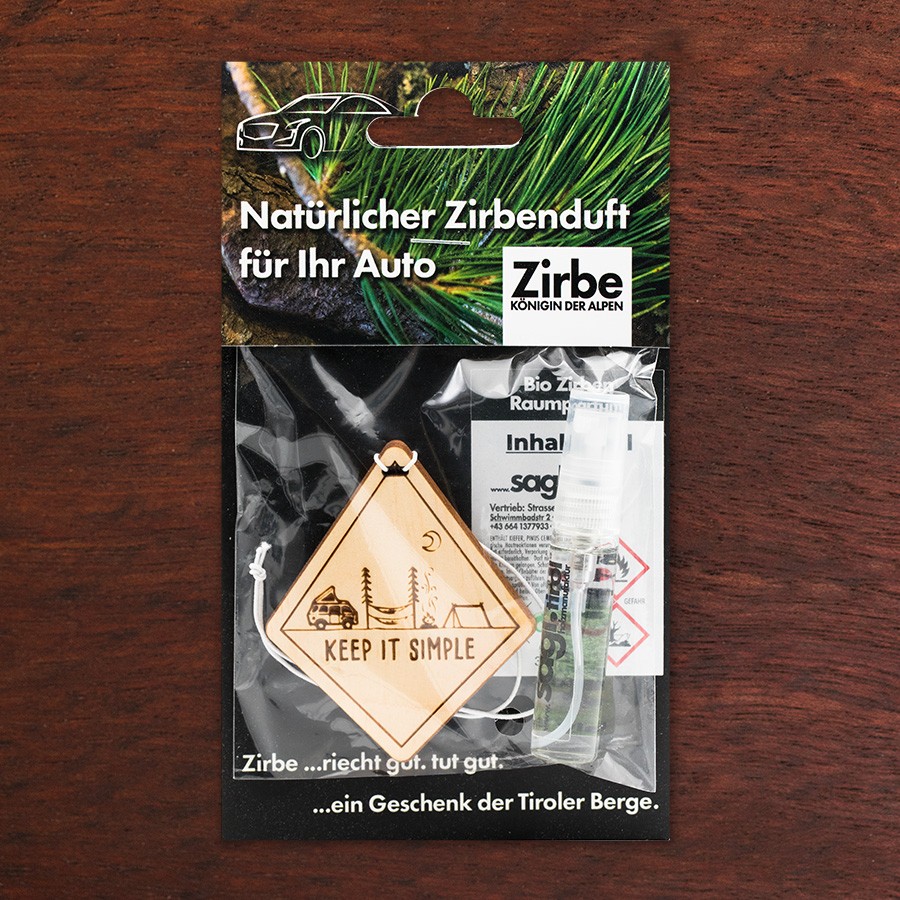 Keep it Simple Lifestyle - natürlicher Zirben Autoduft
