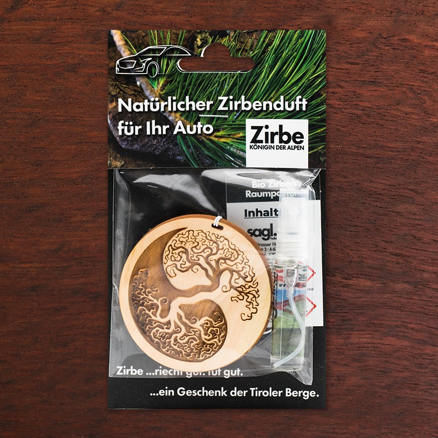 Baum des Lebens Yin Yang Lifestyle - natürlicher Zirben Autoduft