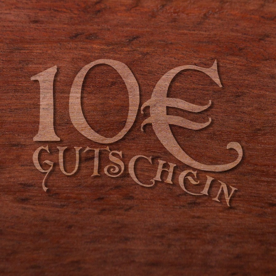 10 Euro Geschenkgutschein Zusatzartikel Holzschmuck aus Naturholz