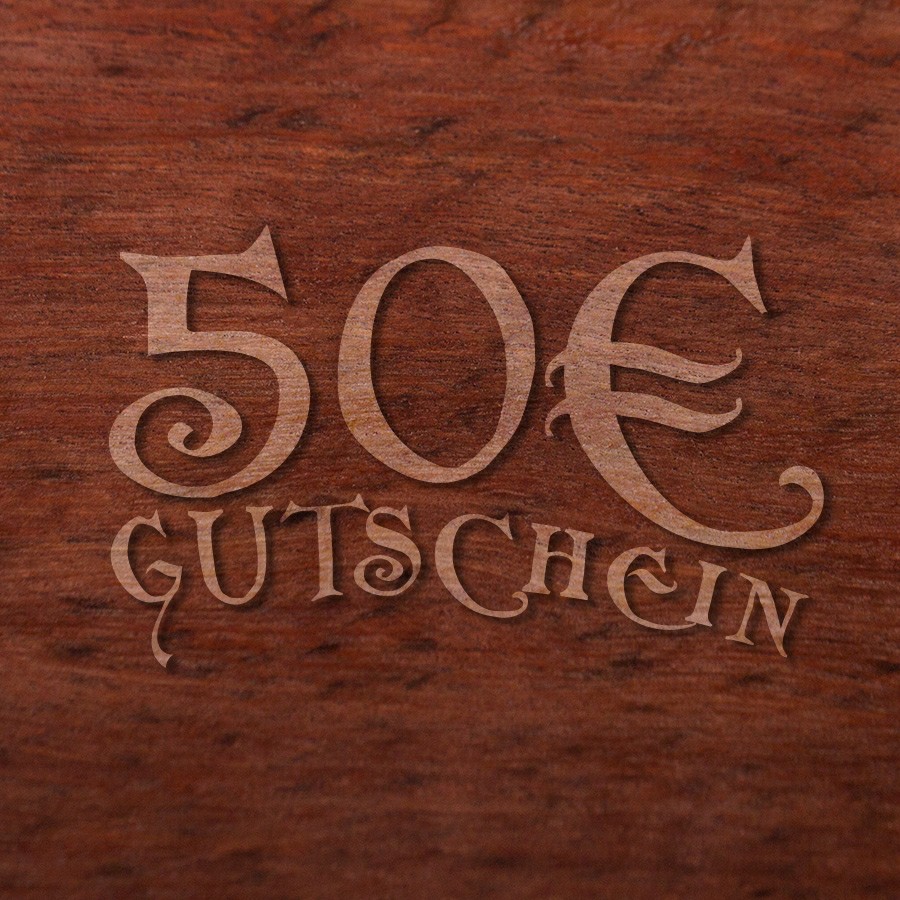 50 Euro Geschenkgutschein Zusatzartikel Holzschmuck aus Naturholz