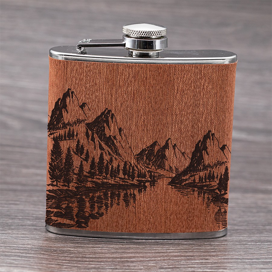 Berge und See Lifestyle Holzschmuck aus Naturholz