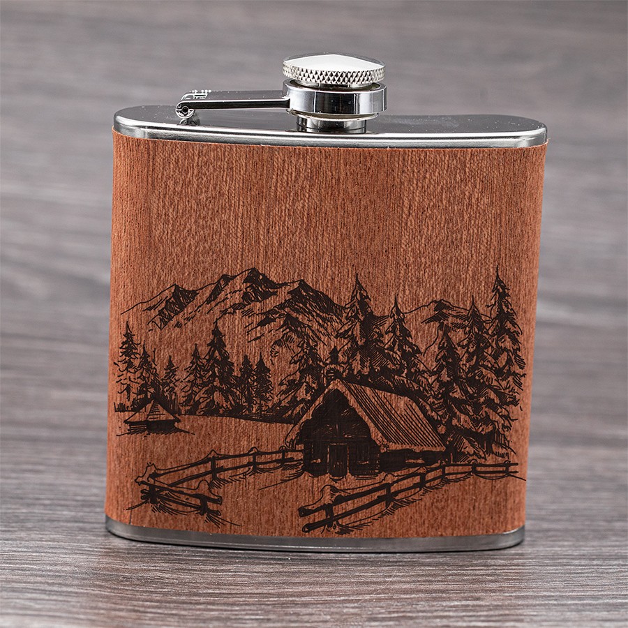 Winterlandschaft Lifestyle Holzschmuck aus Naturholz