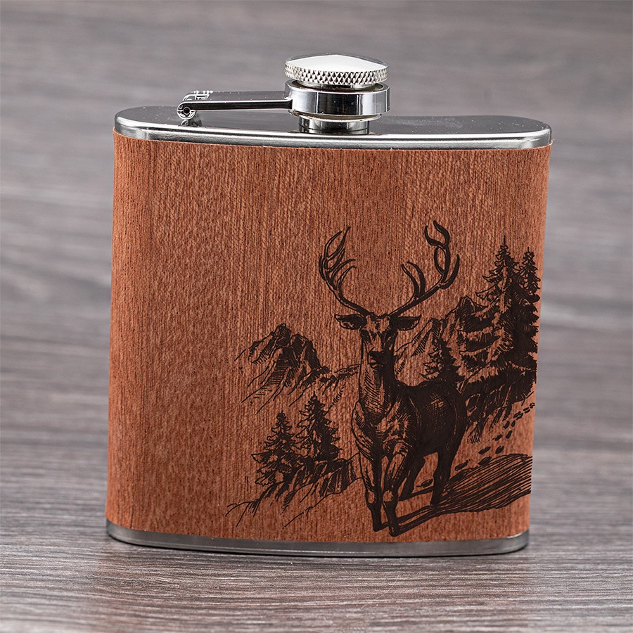 Hirsch Natur Lifestyle Holzschmuck aus Naturholz