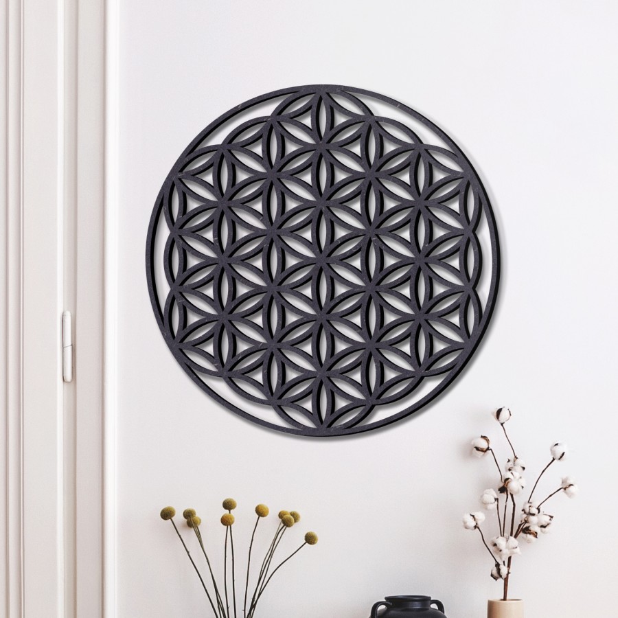 Blume des Lebens Lifestyle Holzschmuck aus Naturholz