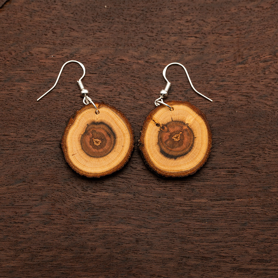 Marille 4879 Ohrringe Holzschmuck aus Naturholz