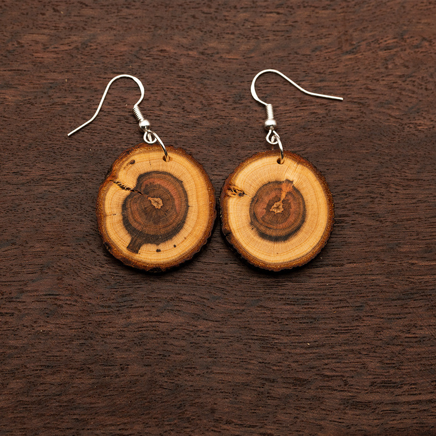 Marille 4882 Ohrringe Holzschmuck aus Naturholz
