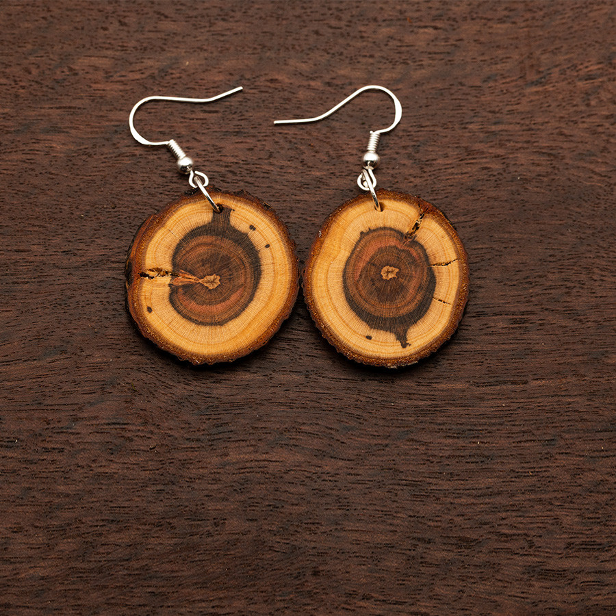 Marille 4884 Ohrringe Holzschmuck aus Naturholz