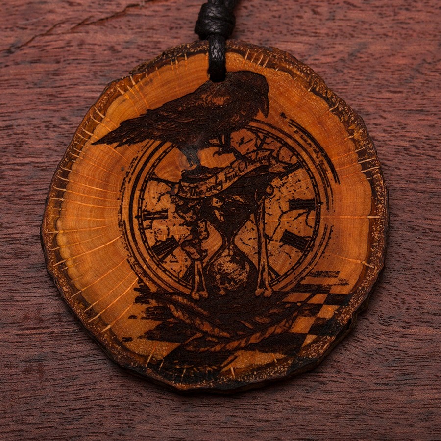 Time Kette Holzschmuck aus Naturholz