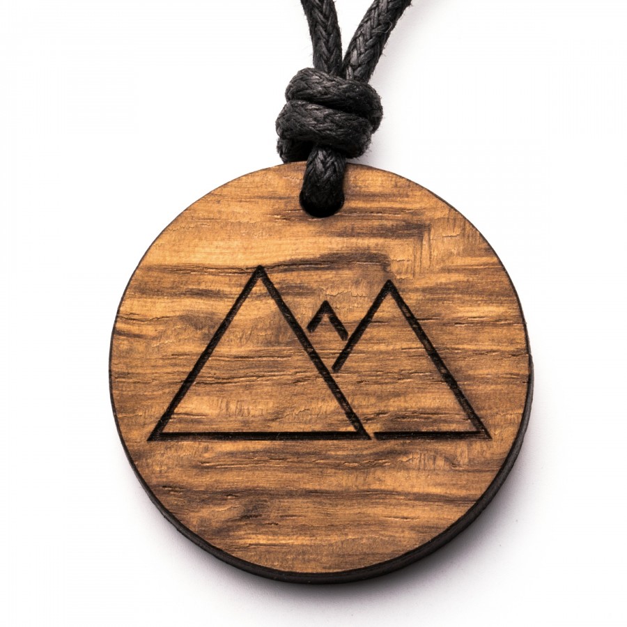 Berge Kette Holzschmuck aus Naturholz